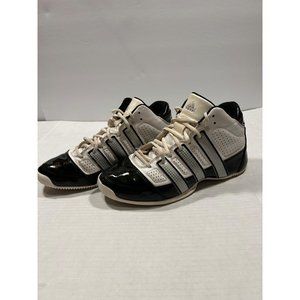 Adidas Mens High Top Basketball‎ Shoes Sneakers G2311 White Black Silver